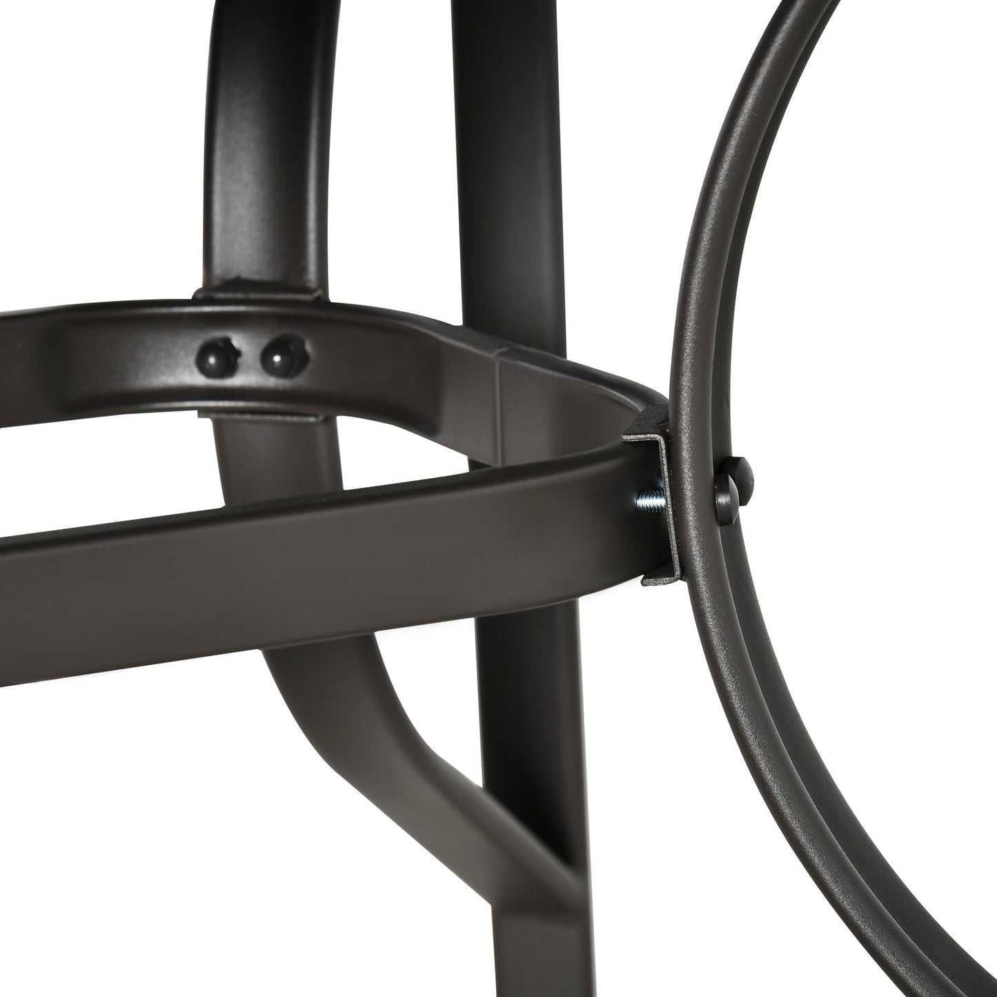 Outsunny 8 Pieces Patio Table and Chairs Set with 9 Ft Patio Umbrella, Gray - 84B-921CG