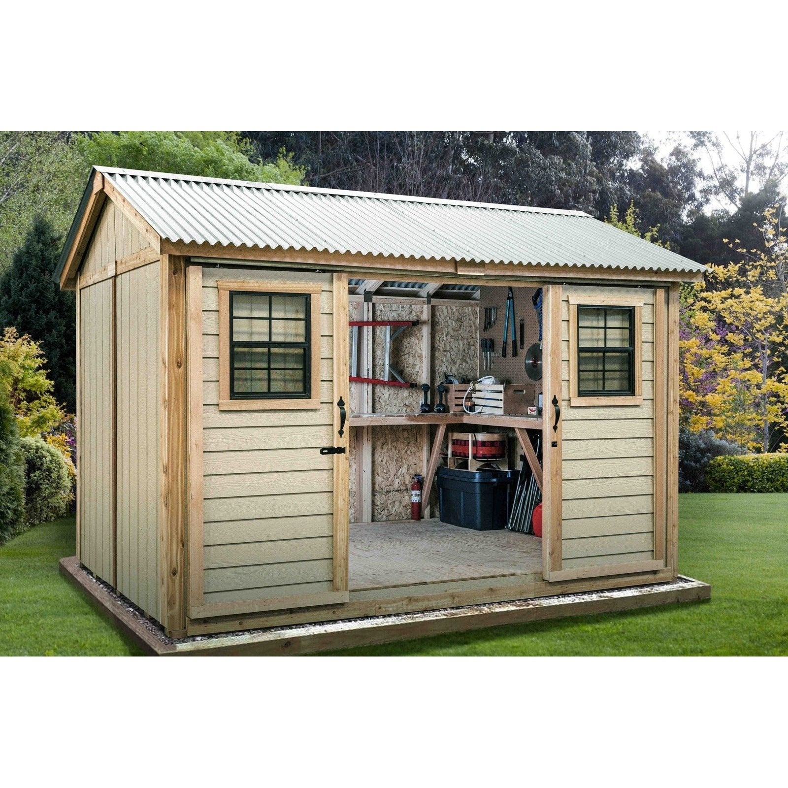 Outdoor Living Today 12'x8' Classic Shed with Engineered Siding - CLA128-SLDR-ES