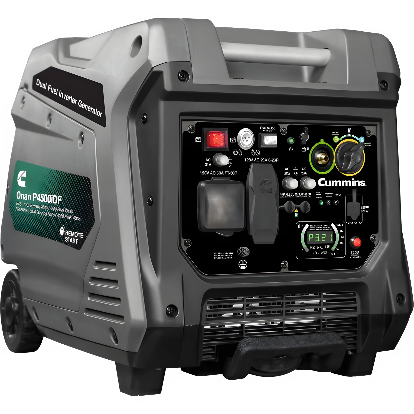 Cummins P4500iDF 3700W/4500W Remote Start Dual Fuel Inverter Onan Generator Scratch & Dent - Image 16